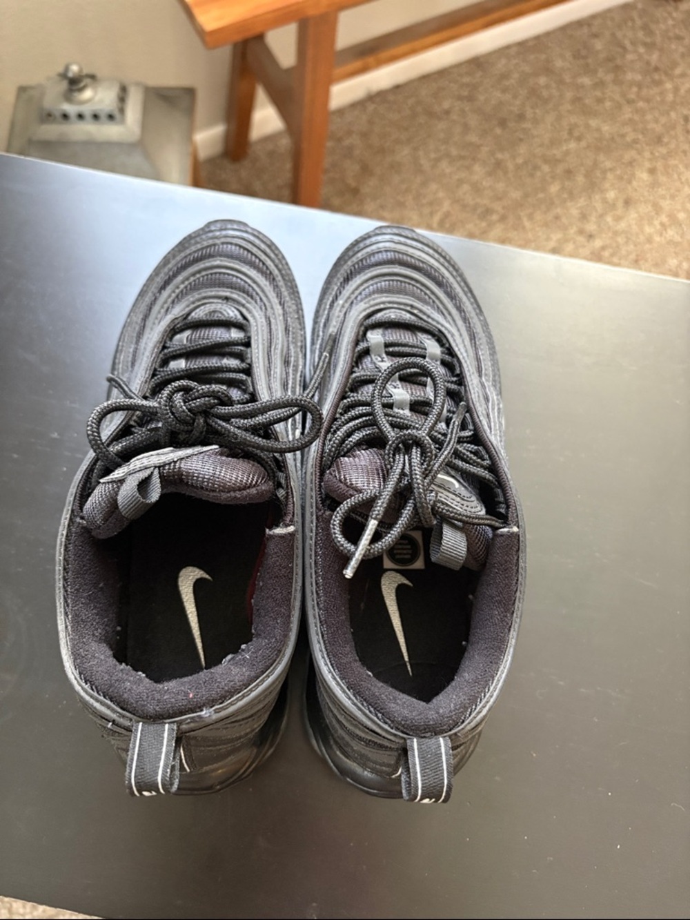 Nike Black Lace-Up Sneakers